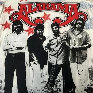 Alabama Stars & Stripes Graphic TShirt VNeck Estimated Size Large